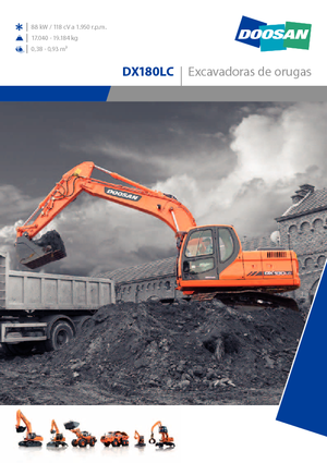 Гусеничні екскаватори Doosan DX 180 LC