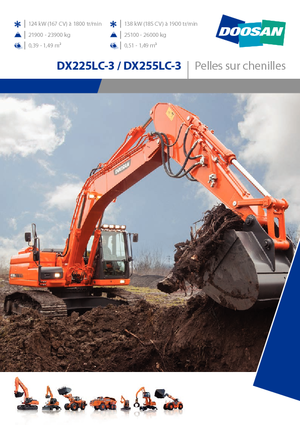 Гусеничні екскаватори Doosan DX255NLC-3