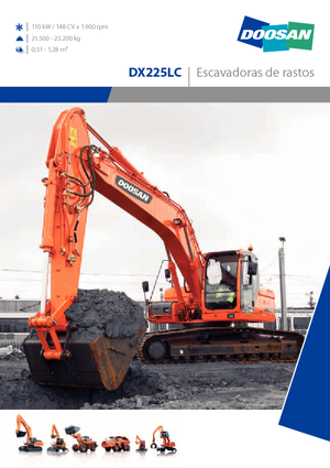 Гусеничні екскаватори Doosan DX 225 LC