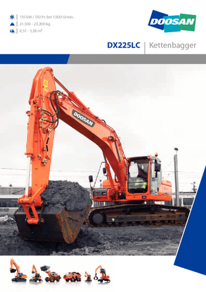 Гусеничні екскаватори Doosan DX 225 LC