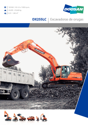 Гусеничні екскаватори Doosan DX 255 N LC