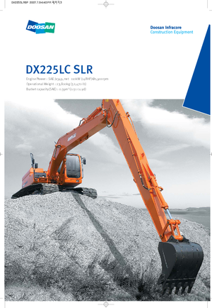Електричний гусеничний екскаватор Doosan DX300LC SLR