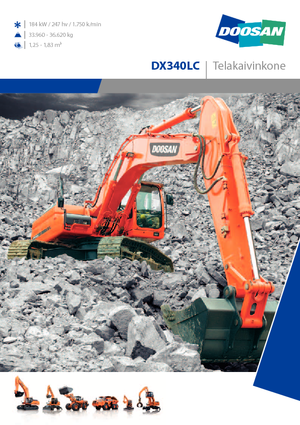 Гусеничні екскаватори Doosan DX 340 LC