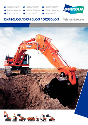 Гусеничні екскаватори Doosan DX490NLC-3