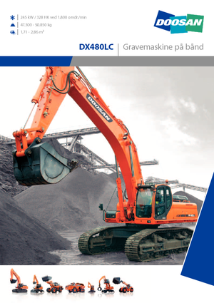 Гусеничні екскаватори Doosan DX 480 LC