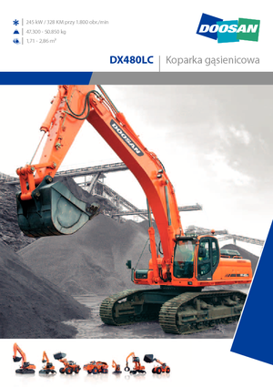 Гусеничні екскаватори Doosan DX 480 LC