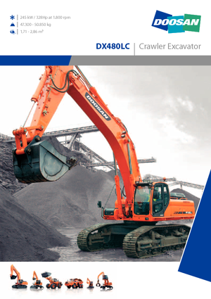 Гусеничні екскаватори Doosan DX 480 LC