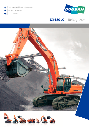 Гусеничні екскаватори Doosan DX 480 LC