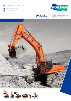 Гусеничні екскаватори Doosan DX 520 LC