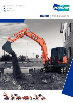 Гусеничні екскаватори Doosan DX 80 R