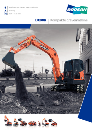 Гусеничні екскаватори Doosan DX 80 R