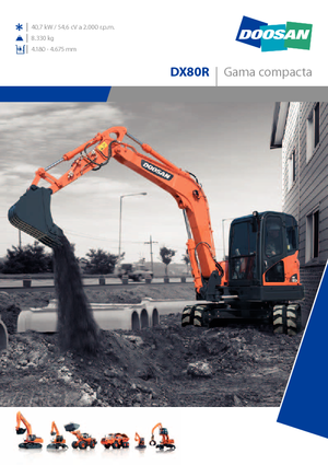 Гусеничні екскаватори Doosan DX 80 R