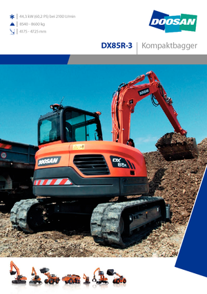 Гусеничні екскаватори Doosan DX 85 R 3