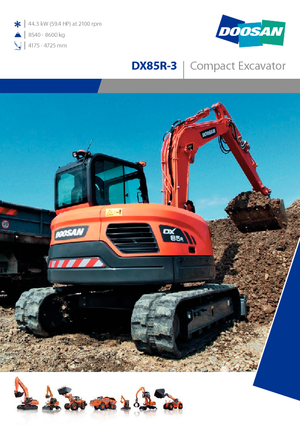Гусеничні екскаватори Doosan DX 85 R 3