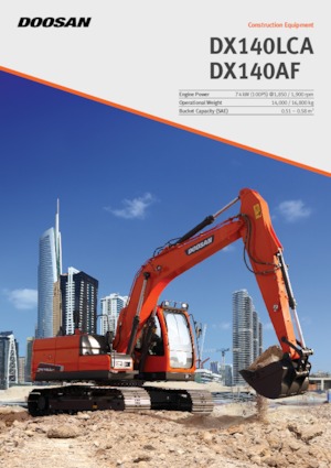 Гусеничні екскаватори Doosan DX140LC
