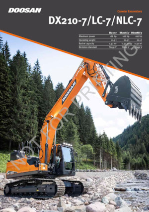 Гусеничні екскаватори Doosan DX210-7