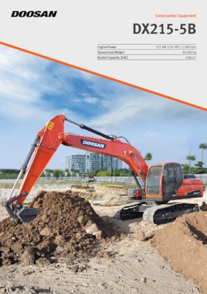 Гусеничні екскаватори Doosan DX215-5B