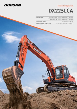 Гусеничні екскаватори Doosan DX225LCA