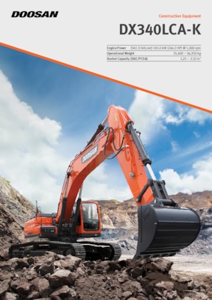 Гусеничні екскаватори Doosan DX340LCA-K