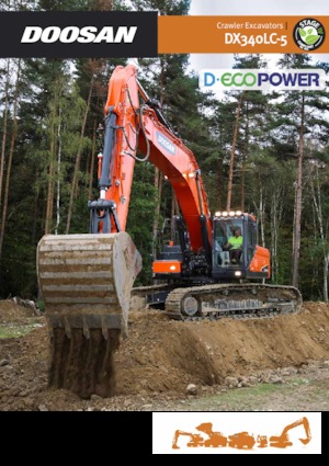 Гусеничні екскаватори Doosan DX340NLC-5