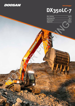 Гусеничні екскаватори Doosan DX350LC-7