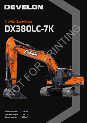 Гусеничні екскаватори Develon DX380LC-7K 