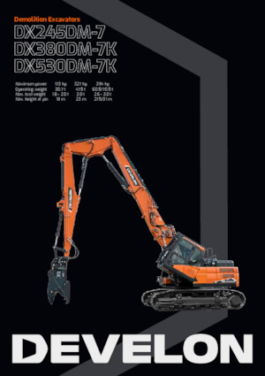 Гусеничні екскаватори Develon DX380DM-7