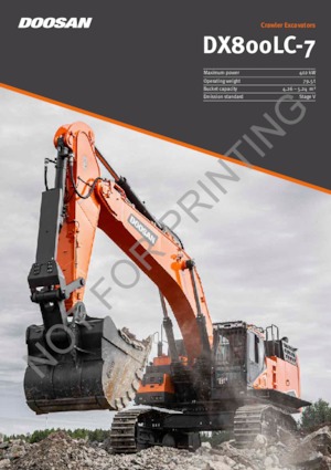 Гусеничні екскаватори Doosan DX800LC-7