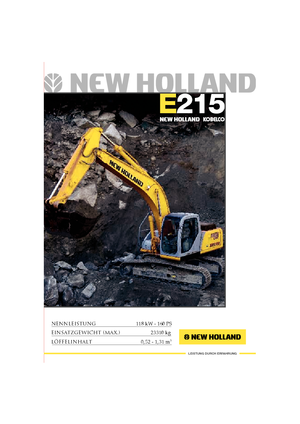 Гусеничні екскаватори New Holland E 215