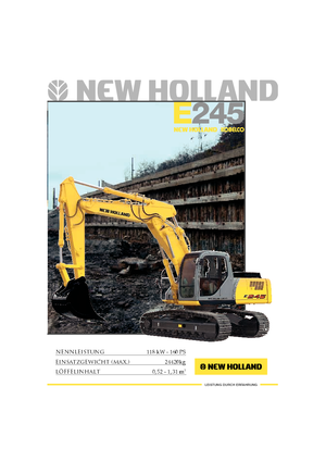 Гусеничні екскаватори New Holland E 245