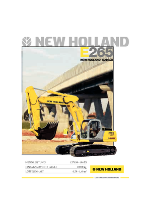 Гусеничні екскаватори New Holland E 265