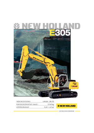 Гусеничні екскаватори New Holland E 305