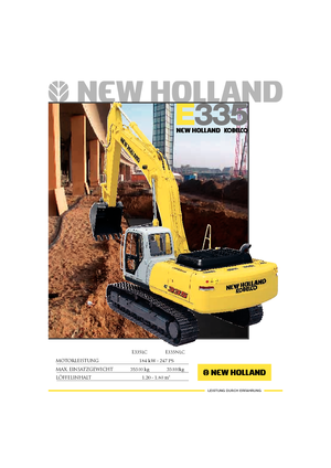 Гусеничні екскаватори New Holland E 335