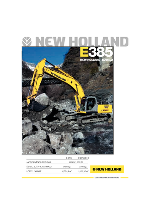 Гусеничні екскаватори New Holland E 385