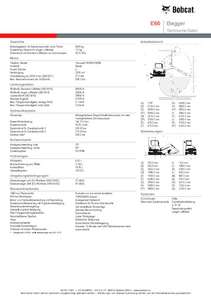 Гусеничні екскаватори Bobcat E 60
