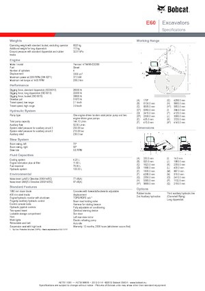 Гусеничні екскаватори Bobcat E 60