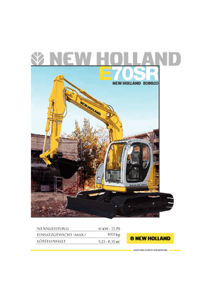 Гусеничні екскаватори New Holland E 70 SR