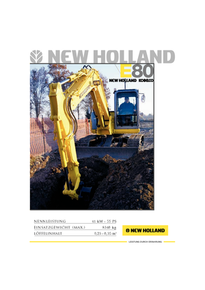 Гусеничні екскаватори New Holland E 80 MSR