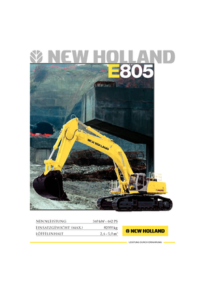 Гусеничні екскаватори New Holland E 805