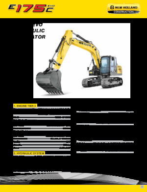 Гусеничні екскаватори New Holland E175C EVO