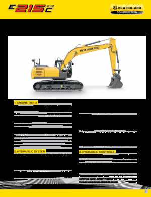 Гусеничні екскаватори New Holland E215C EVO