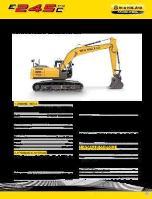 Гусеничні екскаватори New Holland E245C EVO