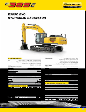 Гусеничні екскаватори New Holland E385C EVO