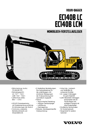 Гусеничні екскаватори Volvo EC140BLC