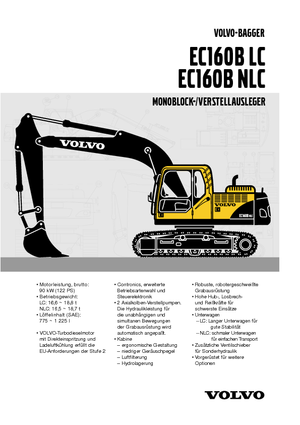Гусеничні екскаватори Volvo EC160BNLC