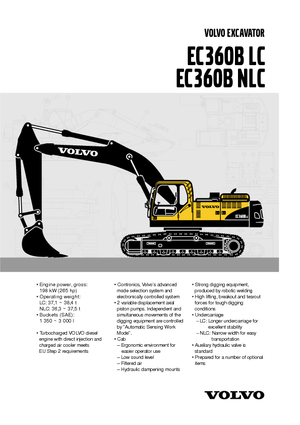 Гусеничні екскаватори Volvo EC360BLC