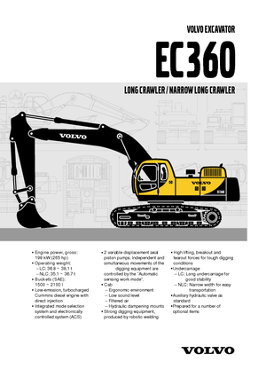 Гусеничні екскаватори Volvo EC360LC