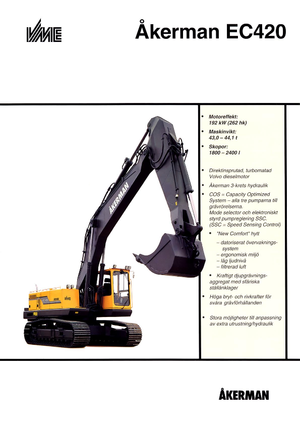 Гусеничні екскаватори Akerman-Volvo EC 420