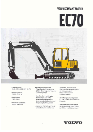 Гусеничні екскаватори Volvo EC70