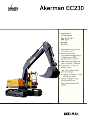 Гусеничні екскаватори Akerman-Volvo EC230